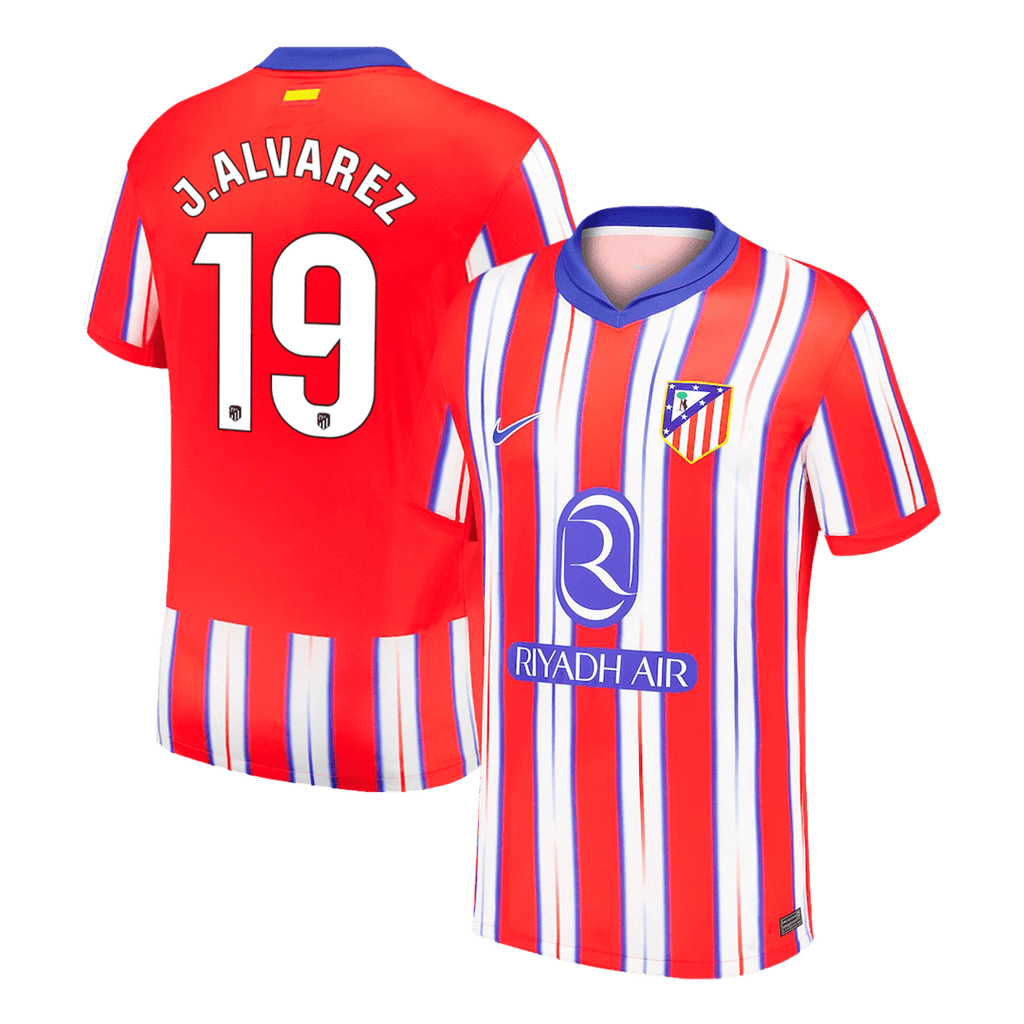 Maillot de football J.ALVAREZ #19 Atlético Madrid Domicile 2024/25