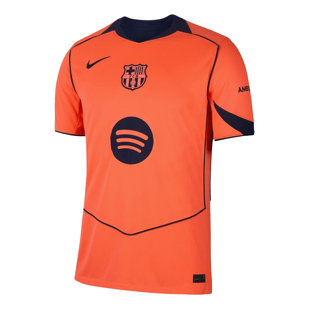 Soccer Kits Barcelona Third Away Soccer Jersey 2025/26 Orange