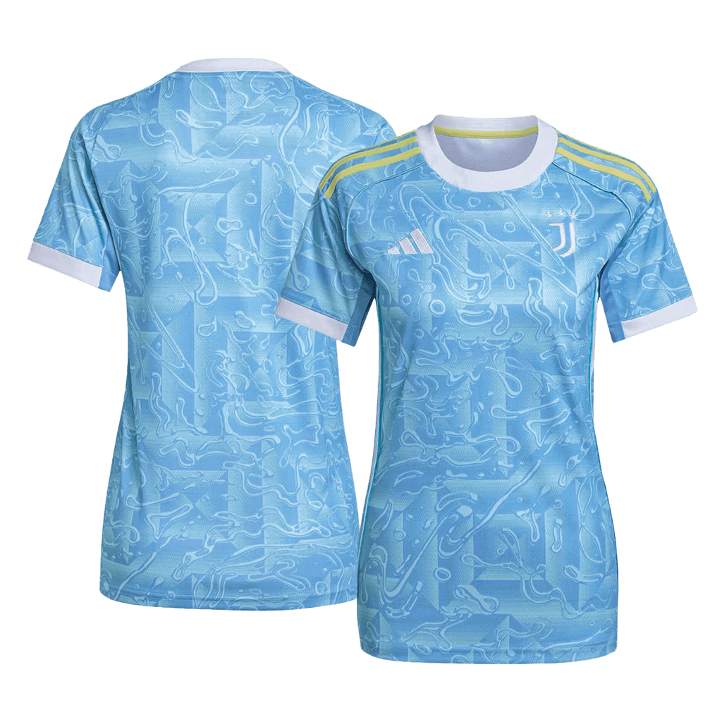 Camiseta de fútbol de visitante de la Juventus para mujer 2025/26 azul