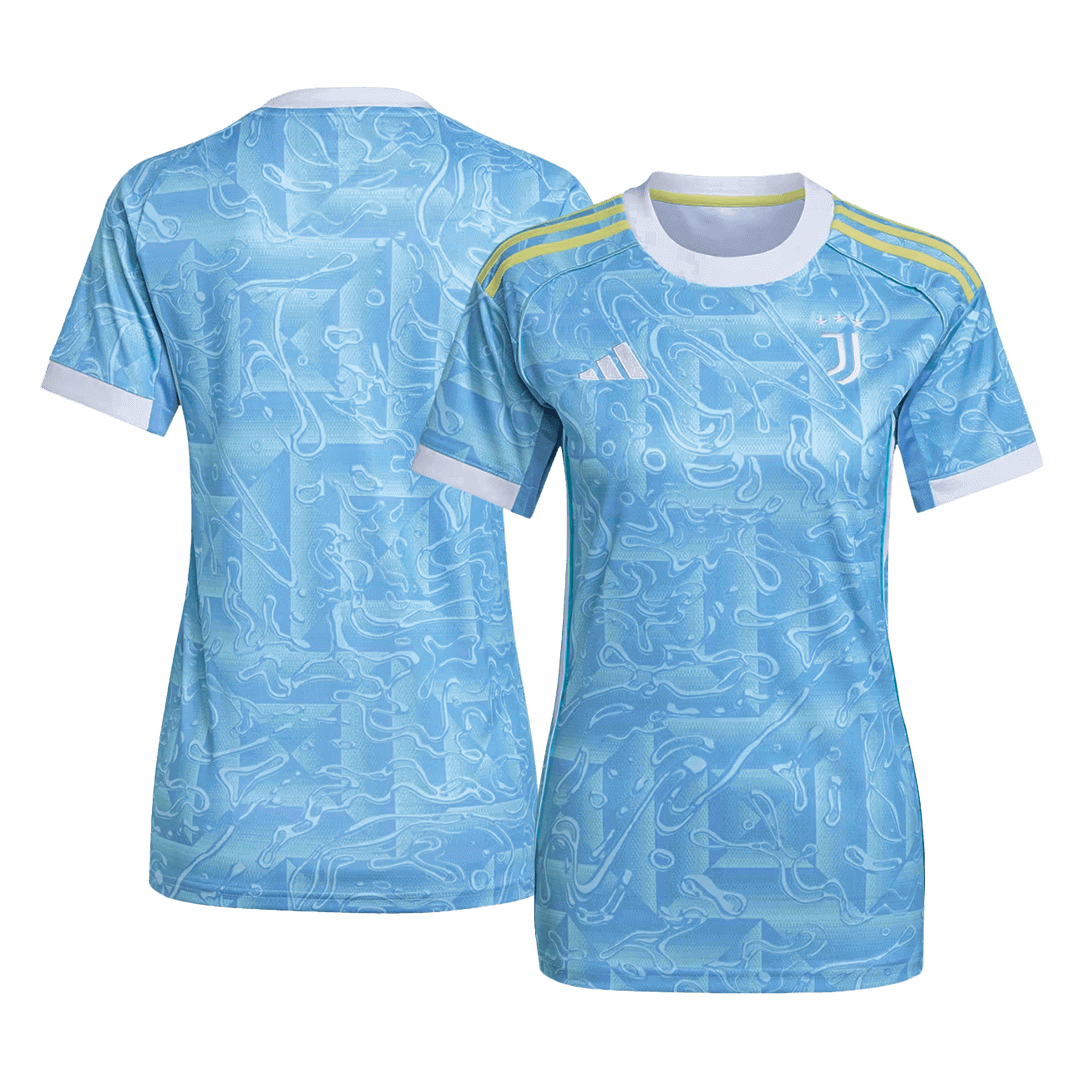 Camiseta de fútbol de visitante de la Juventus para mujer 2025/26 azul