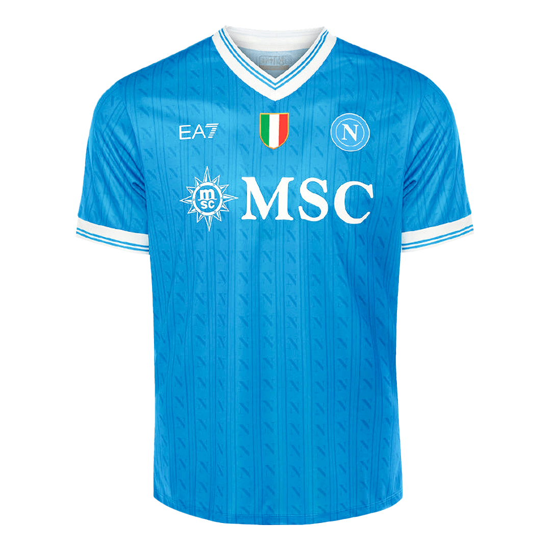 Soccer Kits DE BRUYNE #11 Napoli Home Soccer Jersey 2025/26 Blue