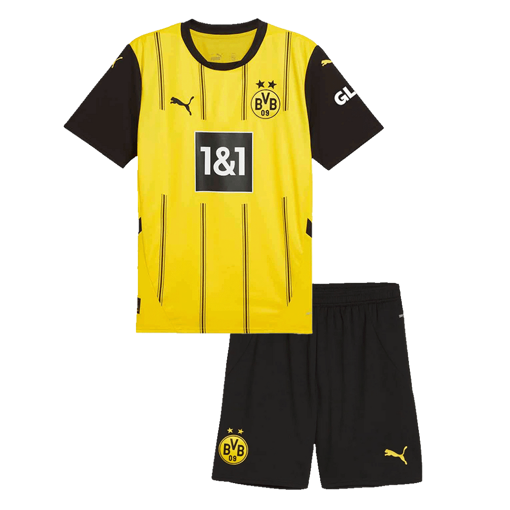 Kits de fútbol para niños: Camiseta local del Borussia Dortmund (camiseta y pantalones cortos) 2024/25