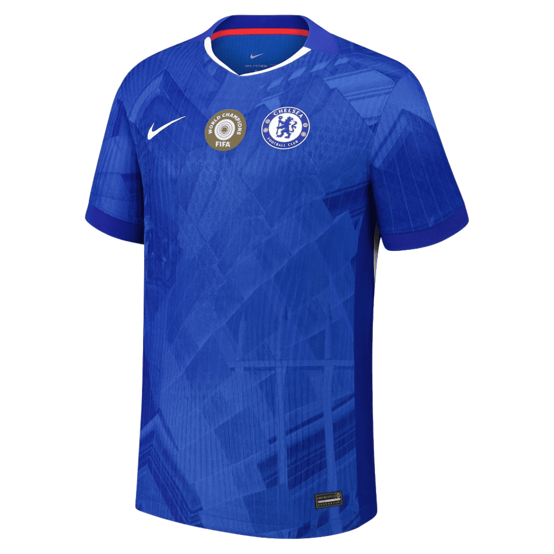Soccer Kits Authentic WORLD CHAMPIONS #25 Chelsea Home Soccer Jersey 2025/26 Blue - with chest badge
