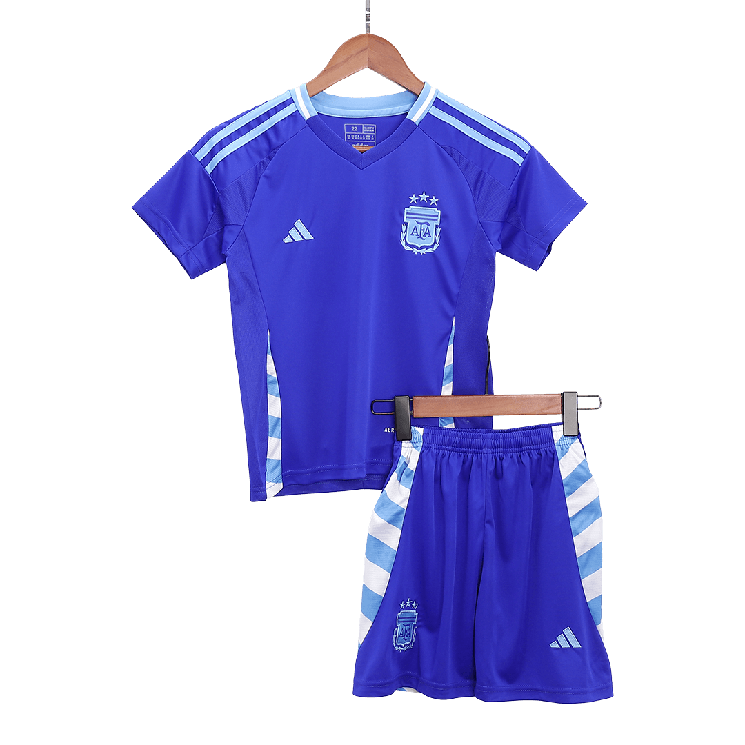 Maillot de football extérieur Argentine pour enfant (maillot + short) Copa America 2024
