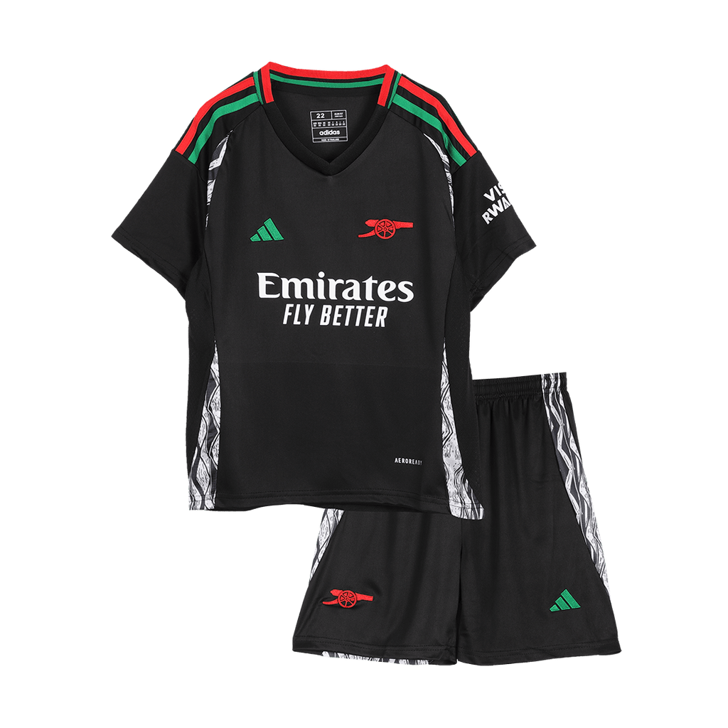 Camiseta de visitante del Arsenal para niños (camiseta y pantalón corto) 2024/25