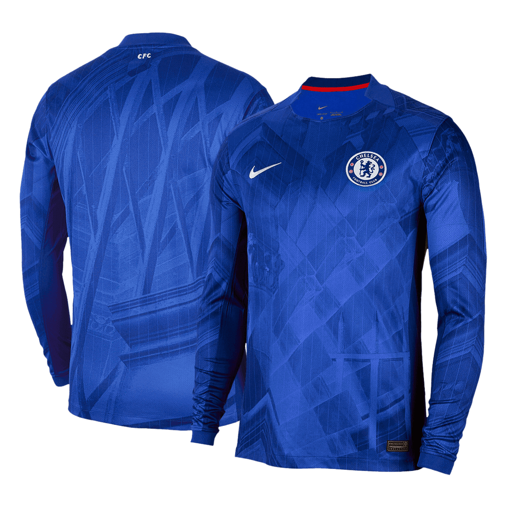 Soccer Kits Chelsea Home Long Sleeve Soccer Jersey 2025/26 Blue