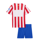 Maillot de football domicile Atlético Madrid pour enfant (maillot + short) 2025/26 rouge et blanc