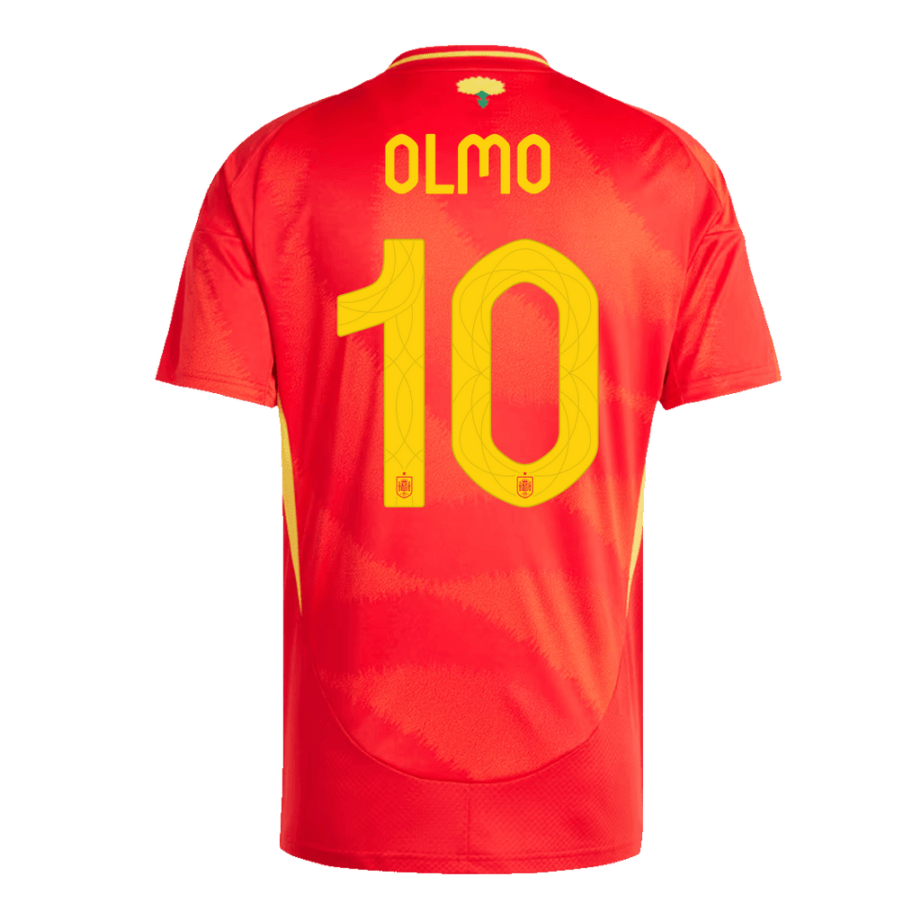 Maillot de football OLMO #10 Espagne Domicile Euro 2024