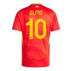 Maillot de football OLMO #10 Espagne Domicile Euro 2024