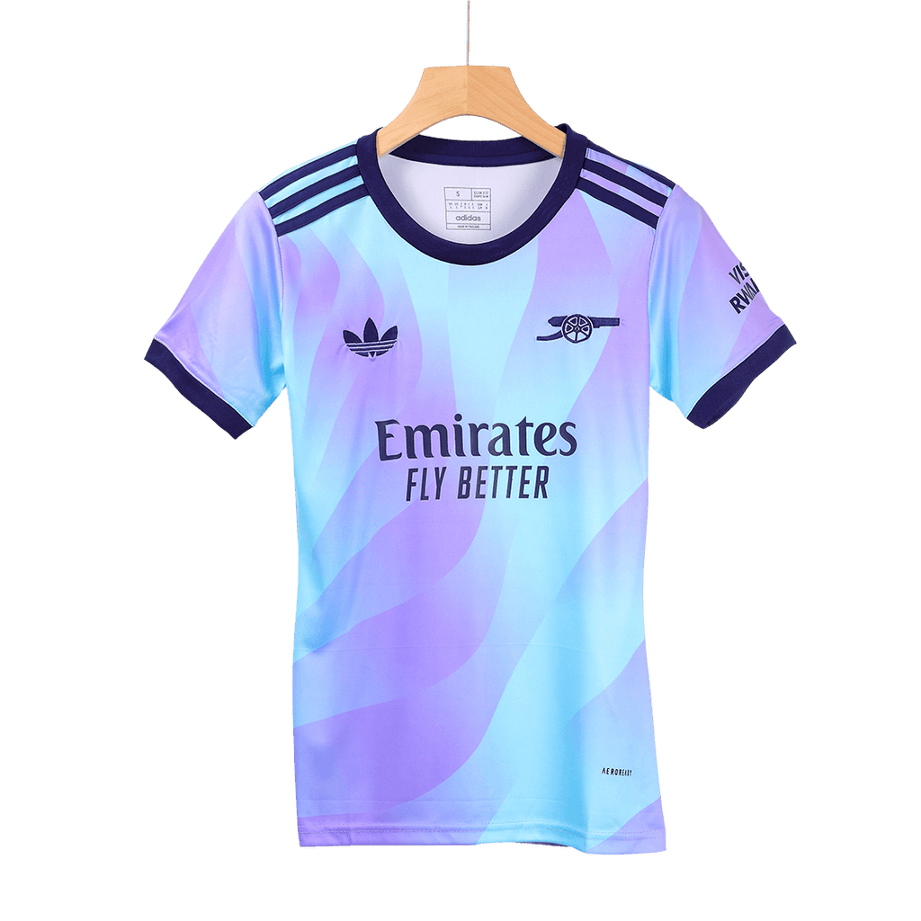 Camiseta de fútbol de visitante del Arsenal para mujer 2024/25