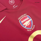 Kits de fútbol Retro BERGKAMP #10 2005/06 Arsenal Home Soccer Jersey