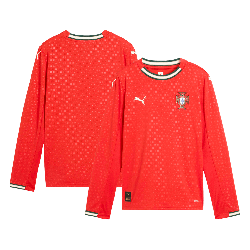 Camiseta de fútbol de manga larga de Portugal 2025 (rojo)