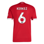 Soccer Kits Authentic KERKEZ #6 Liverpool Home Soccer Jersey 2025/26 Red