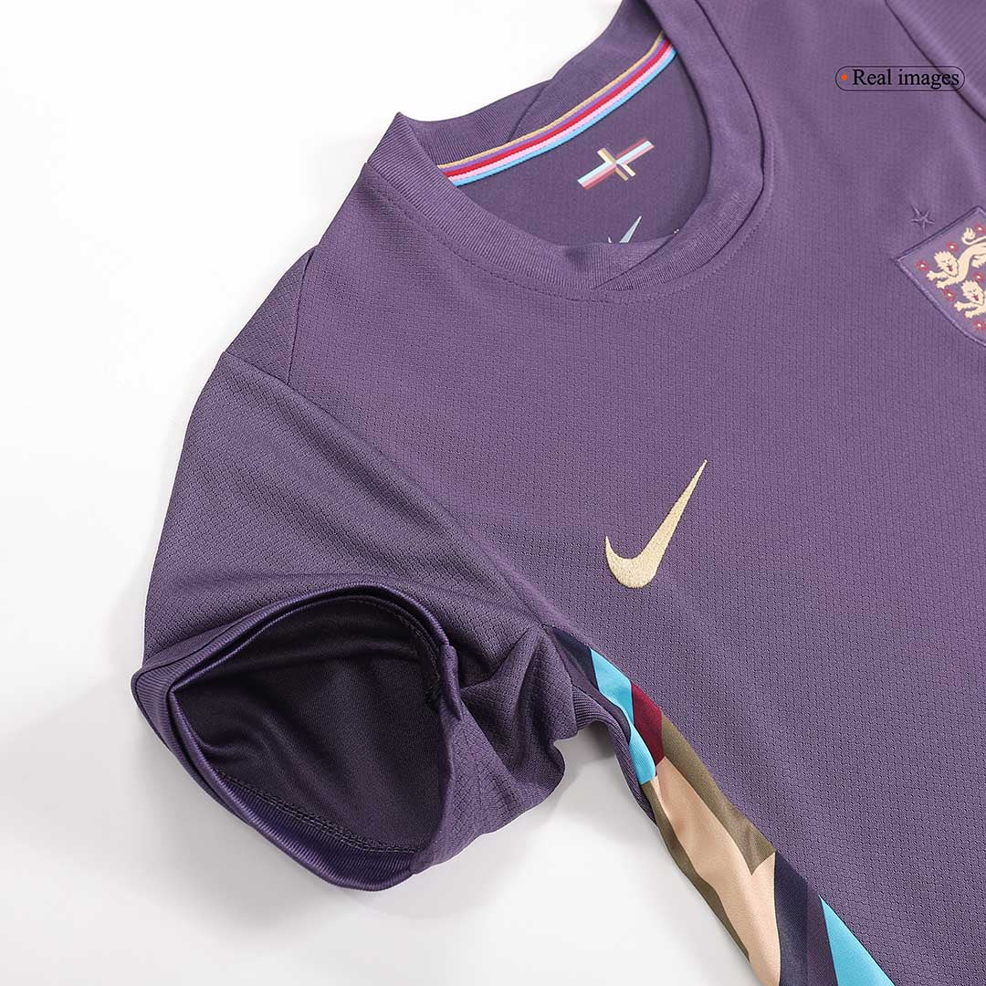 Kits de fútbol: Camiseta de fútbol visitante de Inglaterra para niños (camiseta y pantalones cortos) Eurocopa 2024