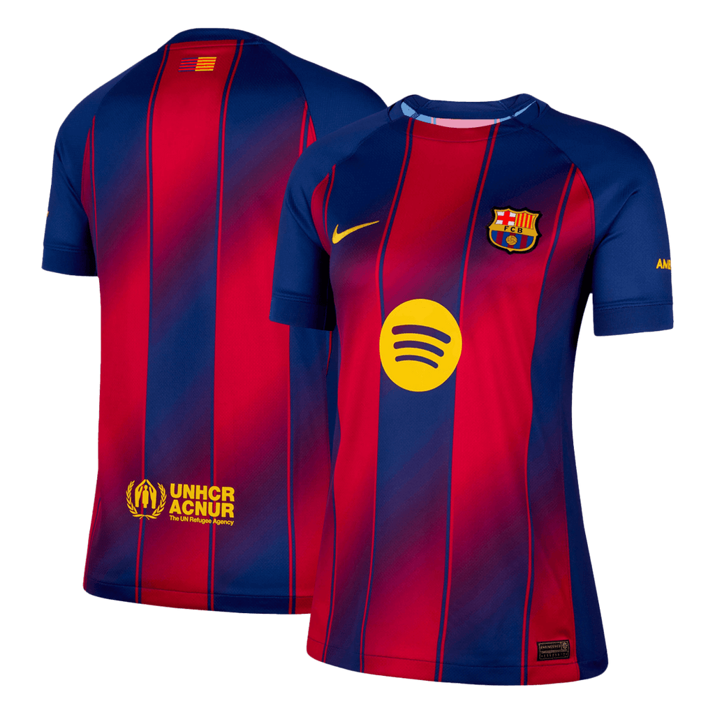 Maillot de football domicile Barcelone 2025/26 bleu et rouge pour femme