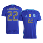 Kits de fútbol L.MART?NEZ #22 Argentina Camiseta de fútbol visitante 2024