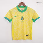 Kits de fútbol: Camiseta de fútbol local de Brasil para niños (camiseta y pantalones cortos) Copa América 2024