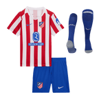 Maillot de football domicile Atlético Madrid pour enfant (maillot, short, chaussettes) 2025/26
