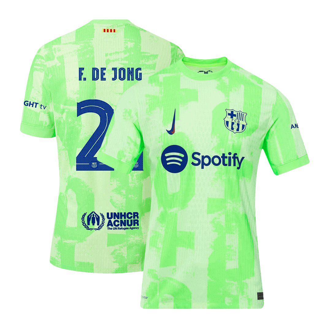 Soccer Kits Authentic F.DE JONG #21 Barcelona Third Away Soccer Jersey 2024/25 - UCL