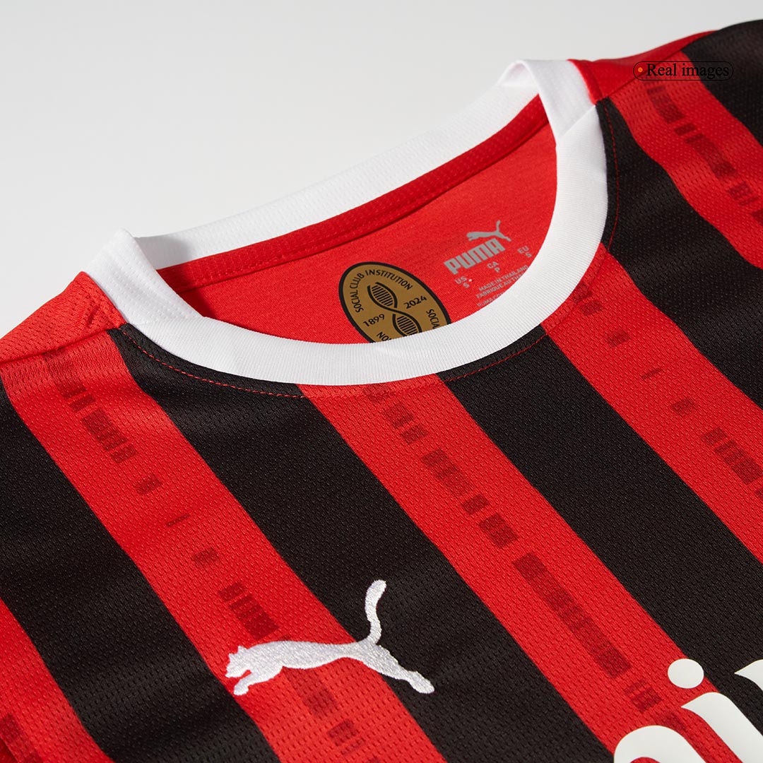 Soccer Kits AC Milan Home Long Sleeve Soccer Jersey 2024/25