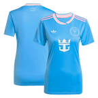 Camiseta de fútbol de visitante del Inter Miami 2025 para mujer, azul, tercera equipación