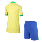 Kits de fútbol: Camiseta de fútbol local de Brasil para niños (camiseta y pantalones cortos) Copa América 2024