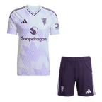 Maillot de football extérieur Manchester United 2025/26 (maillot + short) Blanc