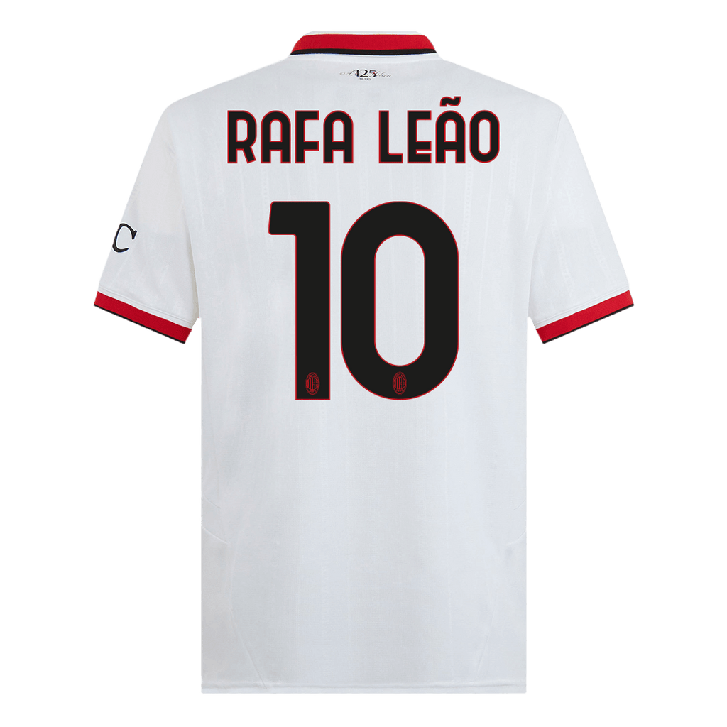 Kits de football RAFA LEÃO #10 Maillot de football extérieur de l'AC Milan 2024/25