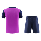 Soccer Kits Barcelona Pre-Match Training Soccer Jersey Kit(Jersey+Shorts) 2025/26 Purple