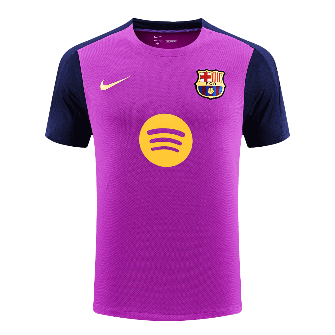 Soccer Kits Barcelona Pre-Match Training Soccer Jersey 2025/26 Purple