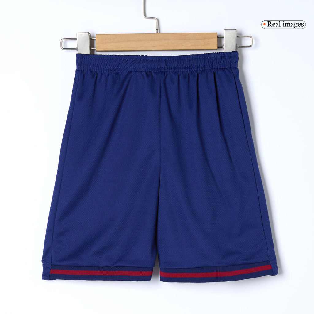 Maillot de football domicile Barcelone pour enfant (maillot, short, chaussettes) 2025/26 rouge et bleu