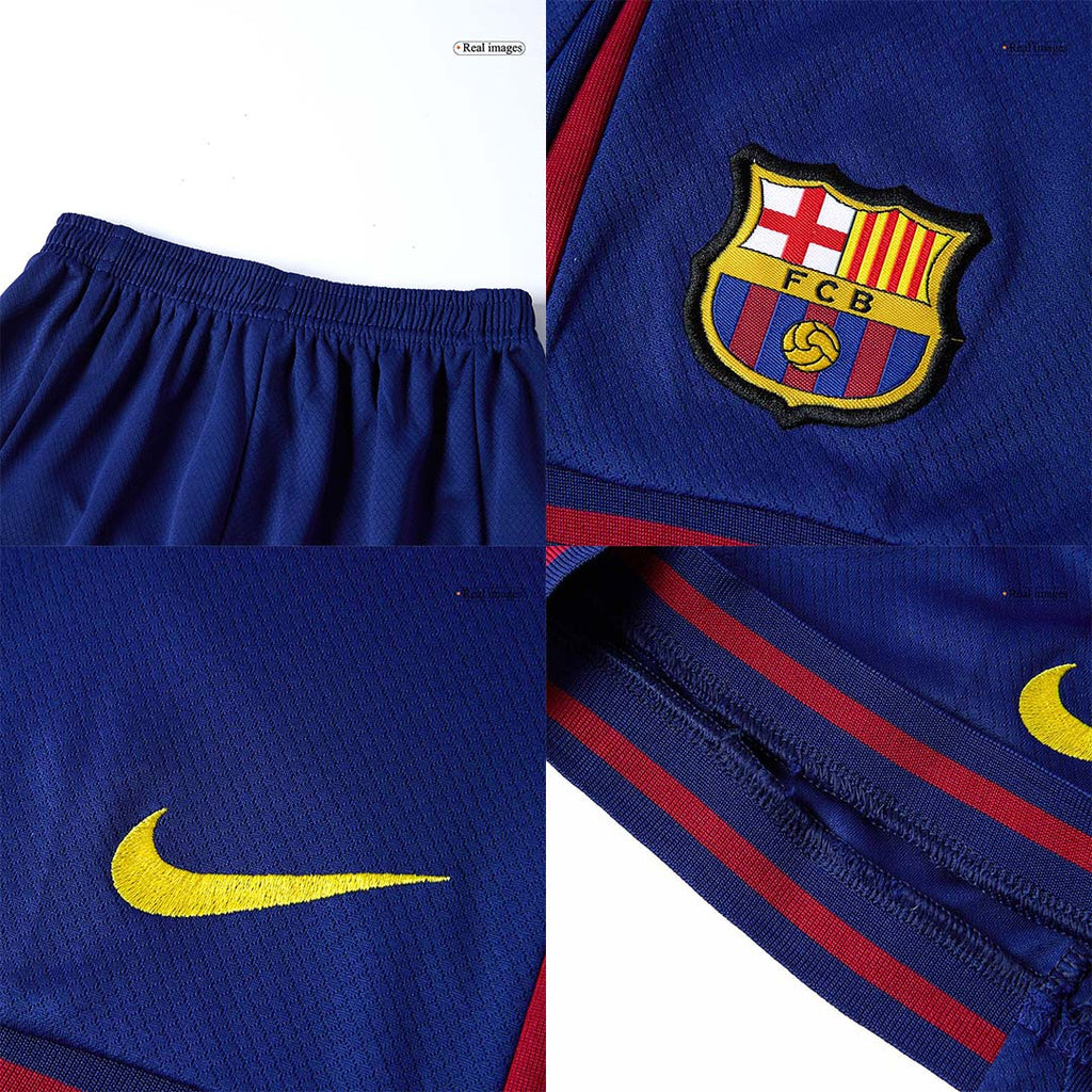 Maillot de football domicile Barcelone pour enfant (maillot, short, chaussettes) 2025/26 rouge et bleu