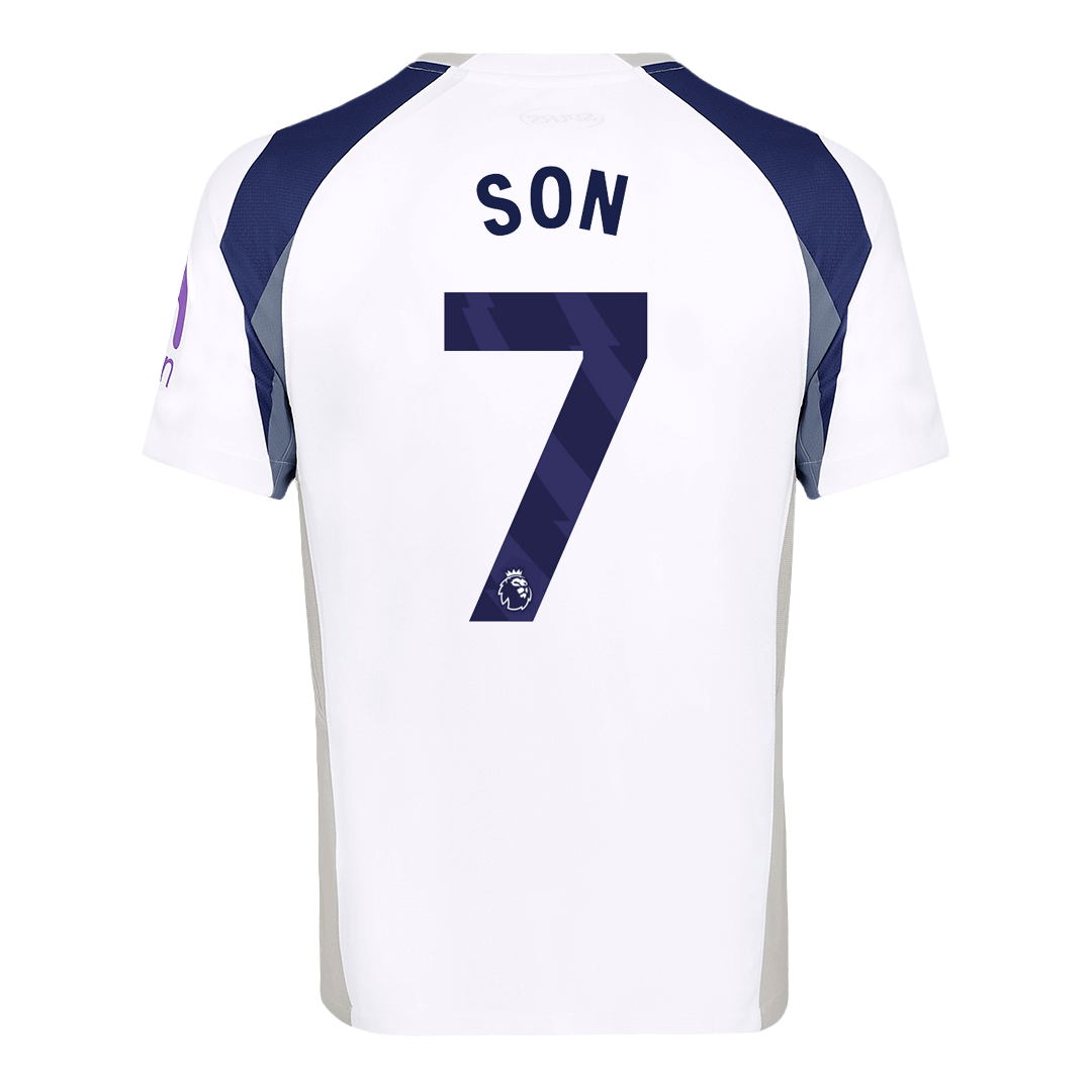 Kits de fútbol SON #7 Tottenham Hotspur Camiseta de fútbol local 2025/26 Blanco