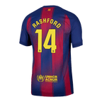 Soccer Kits Authentic RASHFORD #14 Barcelona Home Soccer Jersey 2025/26 Red&Blue