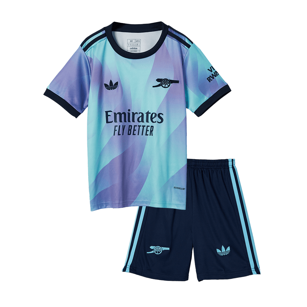 Maillot de football extérieur Arsenal Third pour enfant (maillot + short) 2024/25