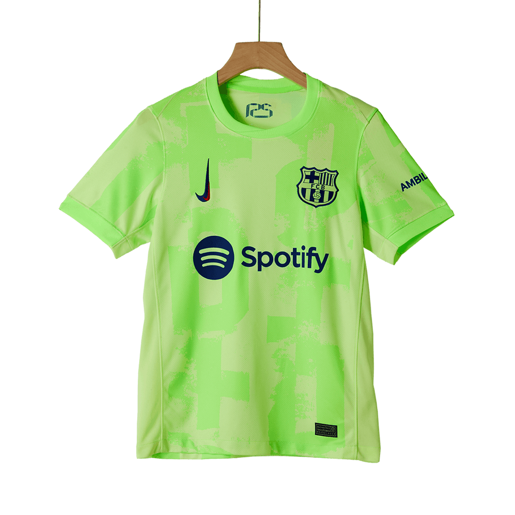 Soccer Kits Barcelona Third Away Soccer Jersey Kit(Jersey+Shorts) 2024/25 - UCL
