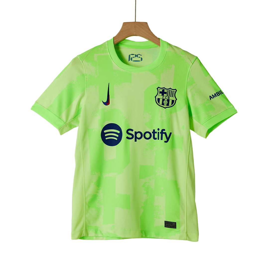 Soccer Kits Barcelona Third Away Soccer Jersey Kit(Jersey+Shorts) 2024/25 - UCL
