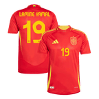 Soccer Kits Authentic LAMINE YAMAL #19 Spain Home Soccer Jersey Euro 2024
