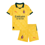 Kit de fútbol para niños: camiseta de visitante del AC Milan (camiseta y pantalones cortos) 2025/26