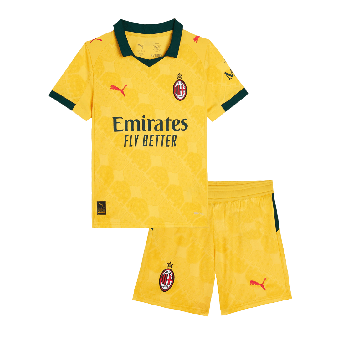 Maillot de football extérieur AC Milan Third pour enfant (maillot + short) 2025/26