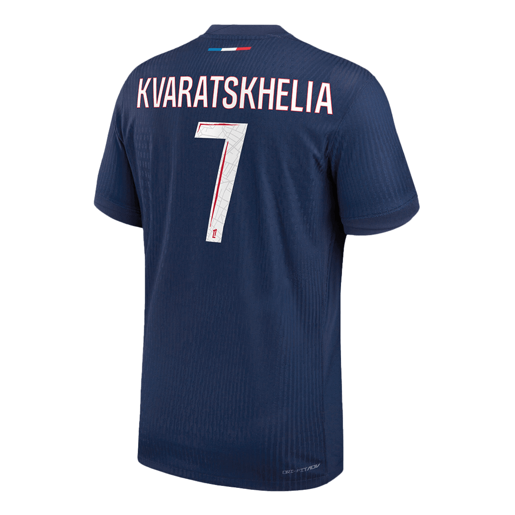 Soccer Kits Authentic KVARATSKHELIA #7 PSG Home Soccer Jersey 2024/25 Navy