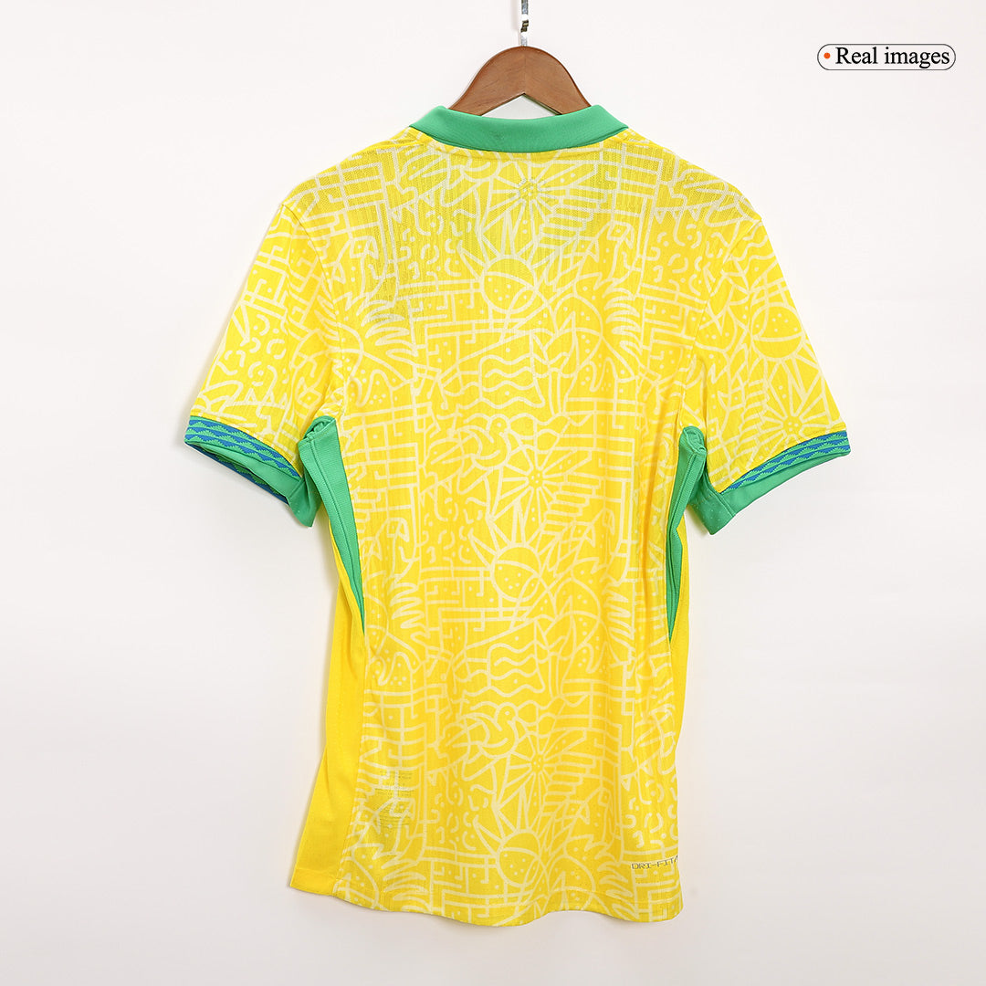 Soccer Kits Authentic Brazil Home Soccer Jersey Copa America 2024