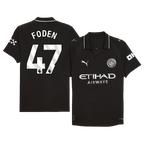 Soccer Kits Authentic FODEN #47 Manchester City Away Soccer Jersey 2025/26 Black