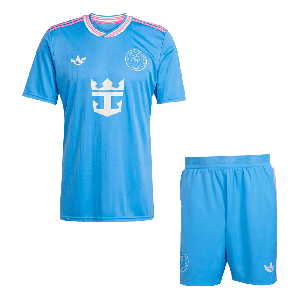 Maillot de football Inter Miami Third Extérieur (Maillot + Short) 2025 Bleu