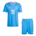 Maillot de football Inter Miami Third Extérieur (Maillot + Short) 2025 Bleu
