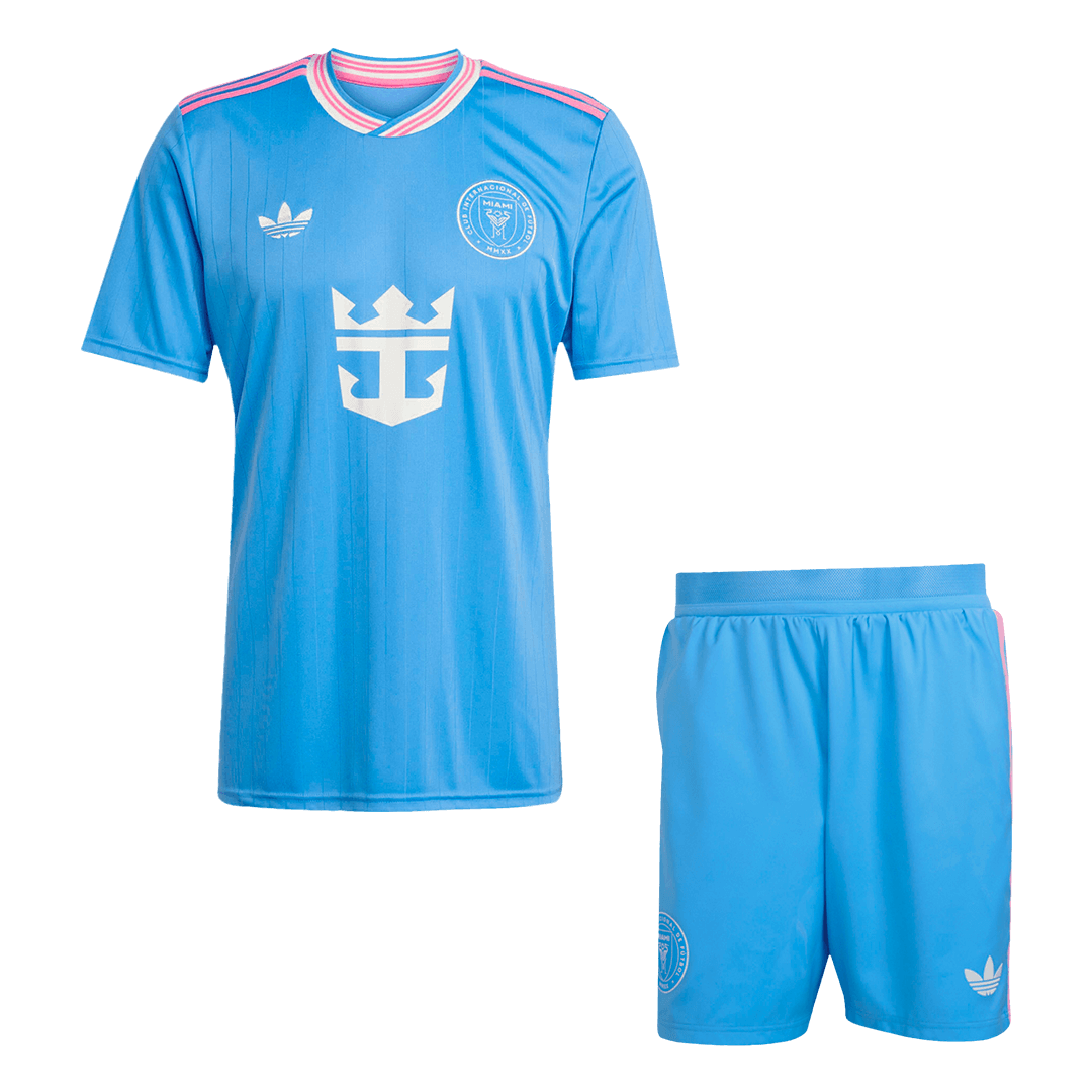 Maillot de football Inter Miami Third Extérieur (Maillot + Short) 2025 Bleu