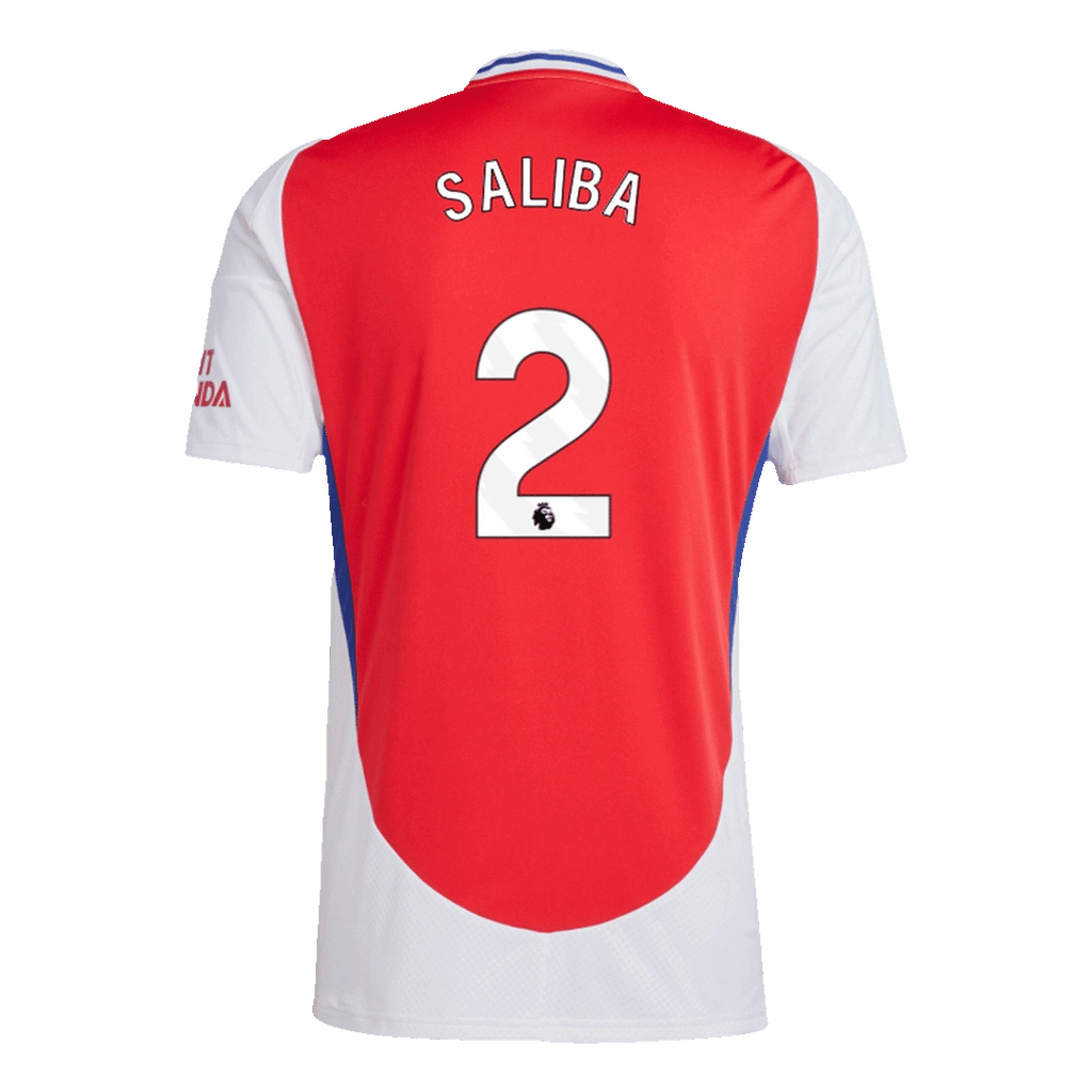 Camiseta de fútbol local SALIBA #2 del Arsenal 2024/25