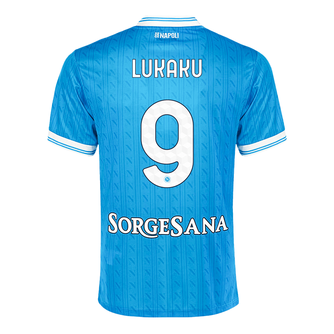Maillot de football domicile LUKAKU #9 Napoli 2025/26 Bleu