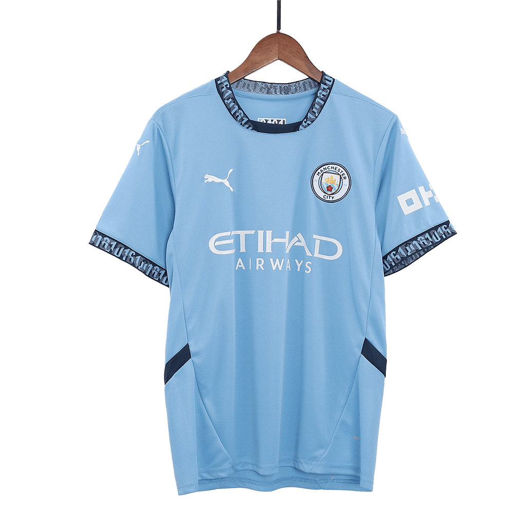 Maillot de football DE BRUYNE #17 Manchester City Domicile 2024/25 - UCL