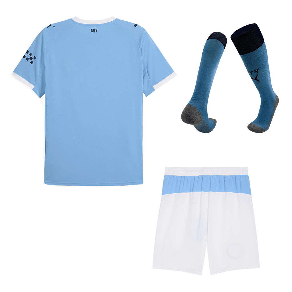 Maillot de football Manchester City Domicile (Maillot + Short + Chaussettes) 2025/26 Bleu